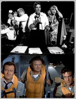 airplane and high mighty Robert Stack isn't all they have in common.