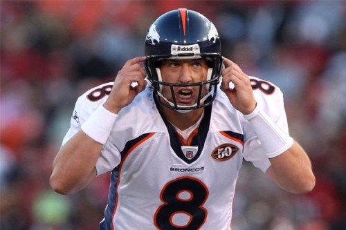 “Coach, can I get a different helmet? Eddie Royal says the green dot means you're the designated driver.” ~ Orton talking to Bronco head coach Josh McDaniels