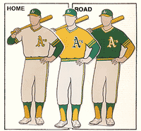 oakland uniforms 1980