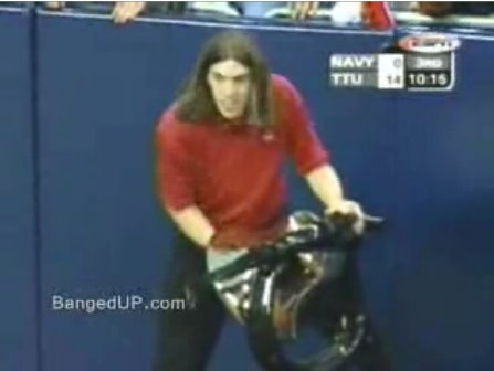 TTU bell ringer Bringing new meaning to "Choking the Big 12."