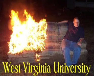 West Virginia Burning Couch