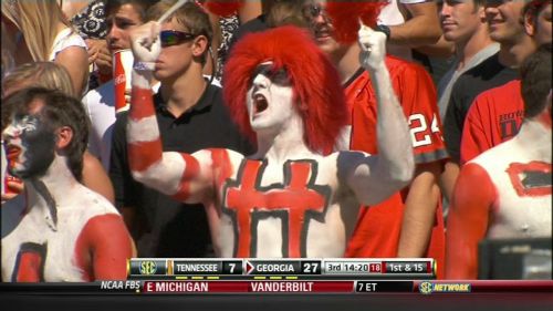 crazy georgia fan