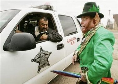 leprechaun and cop