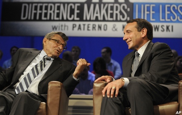 Joe Paterno, Mike Krzyzewski