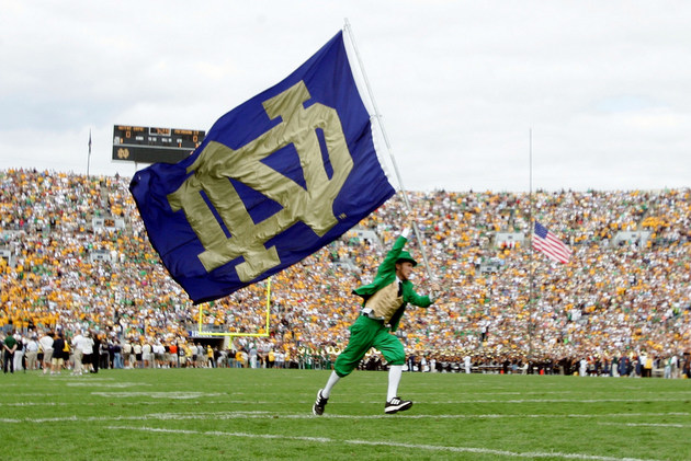 notre dame mascot flag