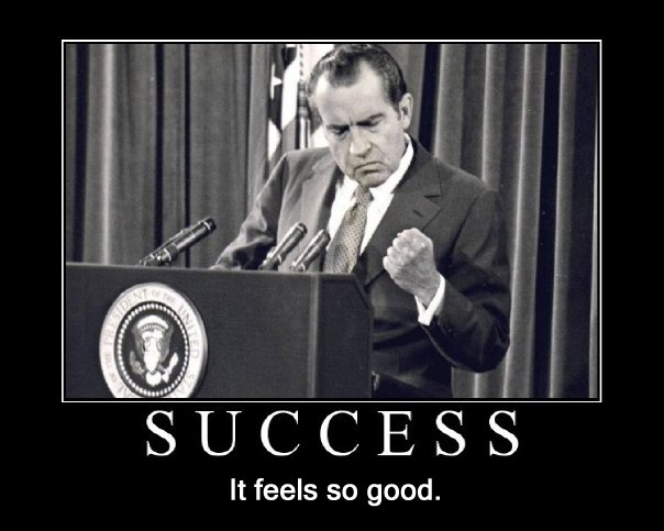 nixon success demotivational