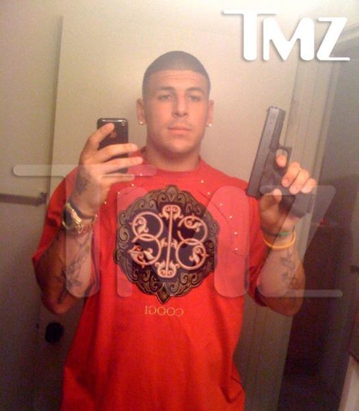 This picture probably had as much to do with Hernandez getting released as the murder charge did. 