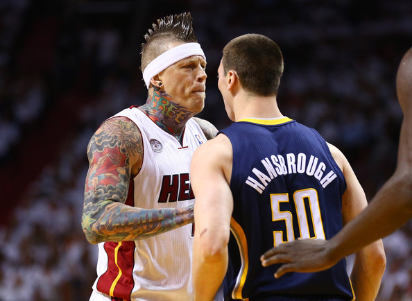 chris andersen tyler hansbrough fight