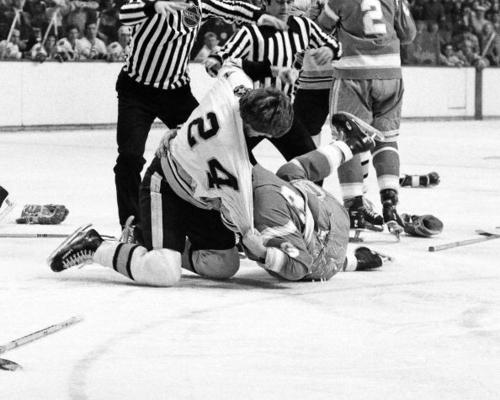 California Golden Seals v Boston Bruins