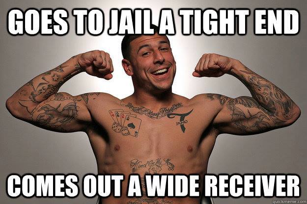 aaron hernandez wide receiver