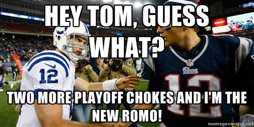 andrew luck and tom brady meme