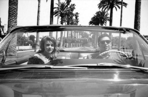 Belinsky with his notorious Cadillac convertible and Ann-Margret.