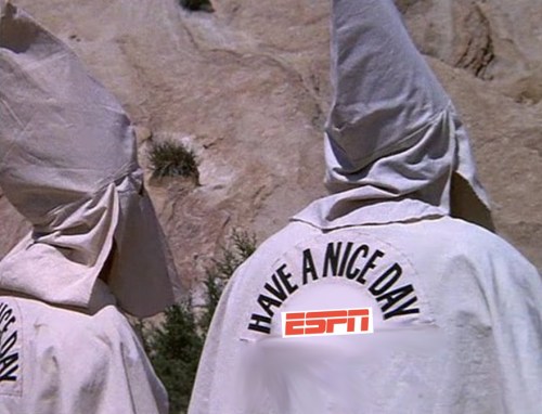 Tom Jackson walking to his parking spot at ESPN.