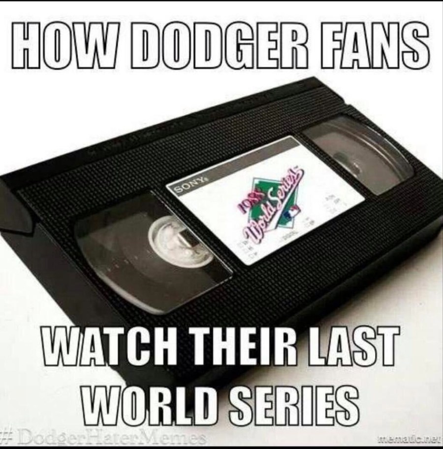 Dodgers world series vhs tape
