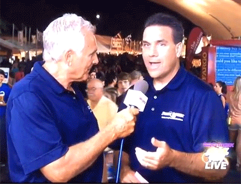 reporter punches idiot