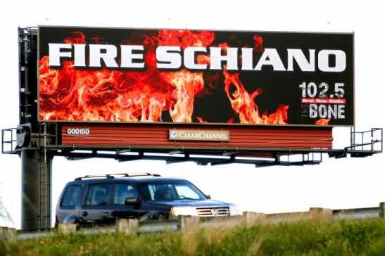 fire schiano billboard