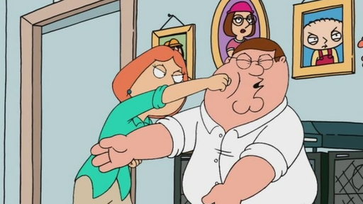 lois griffin punch peter in face